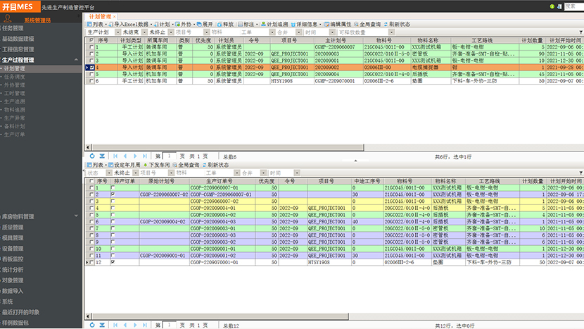 生產(chǎn)計劃管理
