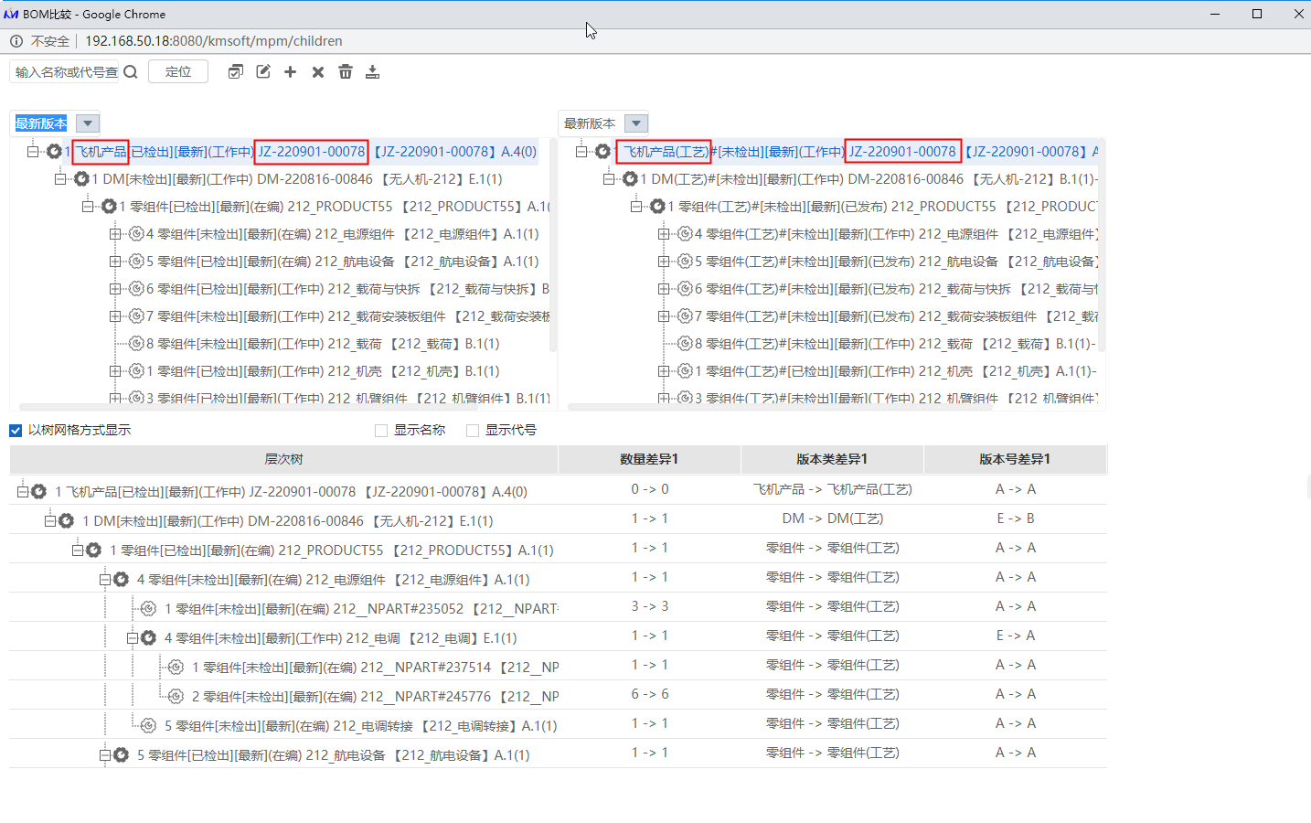 零件實例的上下游BOM視圖消耗式轉(zhuǎn)換